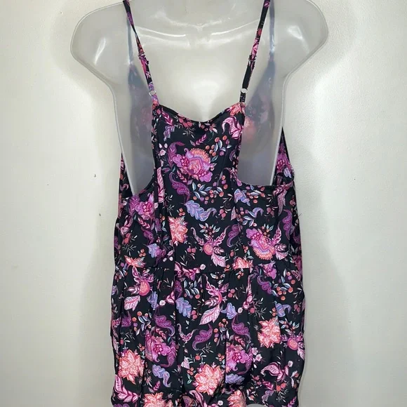 Forever 21 Black and Pink Floral Paisley Camisole - Picture 4 of 5
